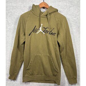 Air Jordan Hoodie Mens S Olive Green Hoodie Jumpman